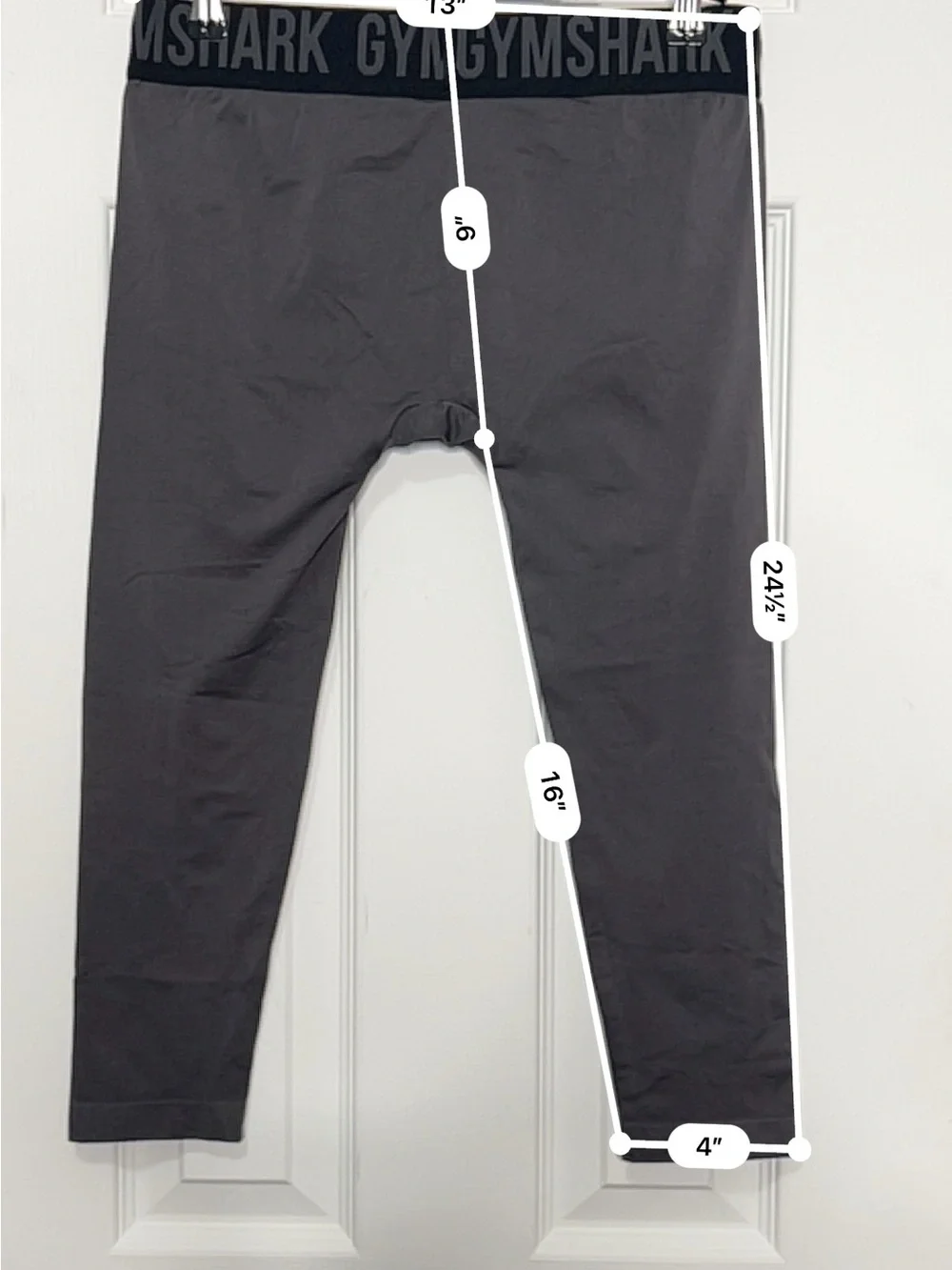 NWT Gymshark Critical High Rise Charcoal Gray Leggings Size S